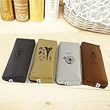 Ipow Hot Vintage Canvas Student Pen Pencil Case Coin Purse Pouch Cosmetic Makeup Bag,set of 4