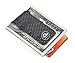 CL CARBONLIFE Carbon fiber wallet Money Clip Credit Card holder Clips for men Silver