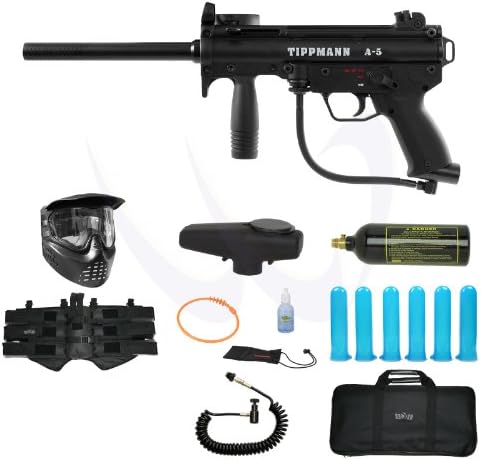 TIPPMANN A5 A-5 Paintball Marker Gun eGrip Elite Combo Package Set