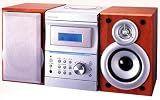Fuze CD/Cassette Mini Component System シルバー&ウッド調 FX-205