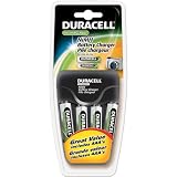 Duracell CEF14NC NiMH Battery Charger for AA, AAA with 4 AA NiMH Rechargeable Batteries (Pack of 2)