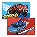 Peaceable Kingdom / Valentine Heart Pack Monster Cars Valentine Cards & Stickers