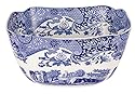 Spode Blue Italian Earthenware 9-3/4-Inch Square Bowl