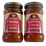 Indian Indulgence Mango Pickle Set Relish and Chundo by Indulgence
