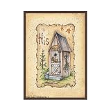 His Outhouse Poster Print