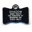 BowTie Safety Reflective Pet ID Tag with Personalized Customized Engraving