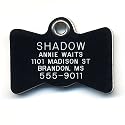 BowTie Safety Reflective Pet ID Tag with Personalized Customized Engraving