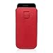 iPhone 6 and 6S Case, Snugg Apple iPhone 6 and 6S Red Leather Pouch Case [Card Slot] Apple iPhone 6 and 6S Pouch Case Cover Executive Design