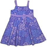 Monstera Garden Empire Bow Hawaiian Aloha Bias Flare Sun Dress - Infant, Toddler, Small Girl Size