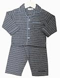 Boys Colour Woven Navy Brushed Pyjama