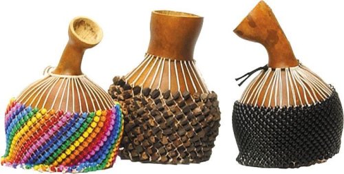 Overseas Connection Authentic Professional Shekere  Natural 7 Inches