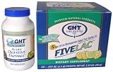 FiveLac KIT ~ 1 BOX (60 Packets per box) of FiveLac Candida Probiotic Defense & 1 Bottle of Active Digestive Enzymes (90 Capsules) ~ by Global Health Trax