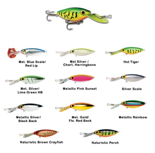 SportingGoods: Storm Original Series Hot 'N Tot Lures Color. Hot Tiger  74 ; Size. 3/16 oz.