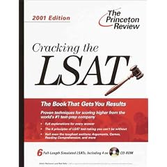 Cracking the LSAT with CD-ROM, 2001 Edition (Cracking the Lsat With Sample Tests on DVD)