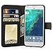 Google Pixel Case, TAURI [Stand Feature] Wallet Leather Case with Card Pockets Protective Case Flip Cover For Google Pixel - Black