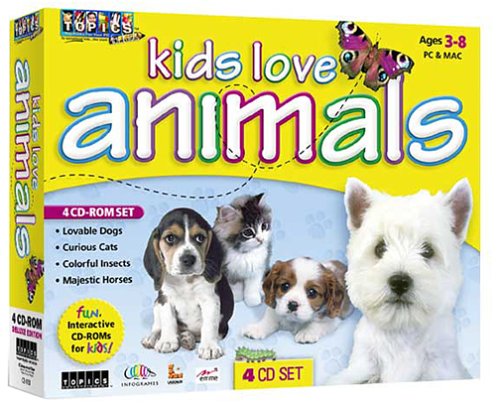 Kids Love Animals (4 CD-ROM)