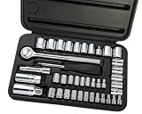 Fuller 537-2341 41 Piece 1/4-Inch and 3/8-Inch Drive Standard and Metric Socket Set
