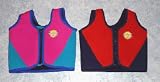 Splah About neoprene Float Jacket with adjustable buoyancy: Pink & Turquoise, 10 to 14 years