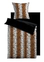 Kinzler B-02858 / 99 Hochwertige Mikrofaser Fleece Bettw&auml;sche Tiger 3-teilig Bettw&auml;sche + Spannbetttuch, 80 x 80 cm + 135 x 200 cm + 100 x 200 cm