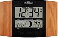 La Crosse Technology WS-8117U-IT-OAK Atomic Wall Clock with Outdoor Temperature