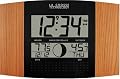 La Crosse Technology WS-8117U-IT-OAK Atomic Wall Clock with Outdoor Temperature