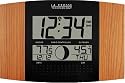 La Crosse Technology WS-8117U-IT-OAK Atomic Wall Clock with Outdoor Temperature