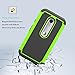 Moto G (3rd Gen.) Case, Moto G3 Case,EC™ Hybrid Armor Heavy Duty Dual Layer Shockproof Case Cover for Motorola G 3rd Generation (2015) (Green)