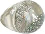 Snow Globe Ring-laser Silver