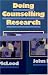 Doing Counselling Research