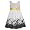 Bonnie Jean Girls 2T-4T Black/White Dot Border Bubble Dress (2T, Black/White)