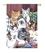 Cuddly Kittens Silk Reflections Garden Size Flag