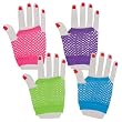 Assorted Fingerless Diva Fishnet Wrist Gloves (1 dz)
