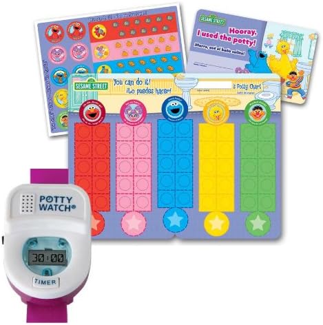 Potty Watch Potty Training Timer, Pink with Potty Rewards Kit