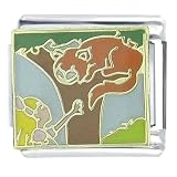 Animal Alice In Wonderland Cheshire Cat Italian Charms Bracelet Link