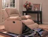 Rocker Recliner in Mocha Microfiber by Coaster Furniture