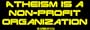 Atheism is a non-profit organization Bumper Sticker