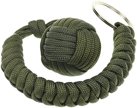 Traditional Sailors Knot Keychain -With Exceptionally Braided Paracord (OD Green)