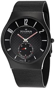 Skagen Titanium Black Mens Watch 805XLTBB