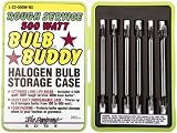 Designers Edge L-23 Bulb Buddy Halogen Bulb Storage Case with Six 500-Watt Halogen Bulbs