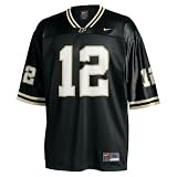 Nike Purdue Boilermakers #12 Black Replica Football Jersey
