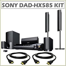 Sony Bravia DAV-HDX585 Home Theater System w/ 2 HDMI Cables