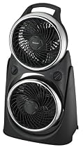 Honeywell HT-8800BP Double 7" Floor Fan with 90&deg; Tilt, Black
