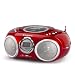 AudioSonic CD-570 CD Stereoradio (MP3, USB 2.0) rot