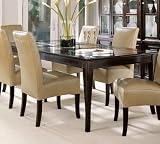 American Modern Glass Top Table