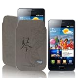 Mofi New Desirful Leather Pouch für Samsung Galaxy S II / Samsung Galaxy S / S Galaxy Plus / Galaxy SL / S Galaxy 4G, Zither