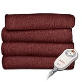 UPC 027045761567 product image for Sunbeam OPP Fleece Heated Throw, Garnet | upcitemdb.com