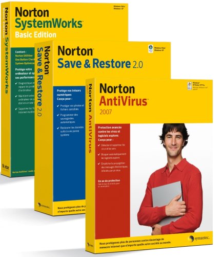 Norton Antivirus 2007 (incl. maj 2008) + Norton SystemWorks Basic Edition + Norton Save & Restore 2.0