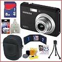 Samsung SL102 10.2 MP Digital Camera Black + 8GB Accessory Bundle