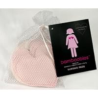 Bamboobies Organic Bamboo Washable Nursing Pads, 4 Pair Multi-pack - Light Pink