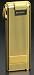 Premium butane pipe lighter with piezo-electric ignitionEngine-turned gold plated finish with engraving space90° angled standard butane flame for pipes, cigarettes and cigarsComes with pipe tool/ poker